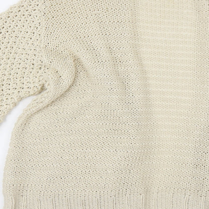 Oasis Womens Ivory   Cardigan Jumper Size M