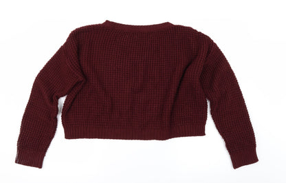 Topshop Womens Red   Pullover Jumper Size 10