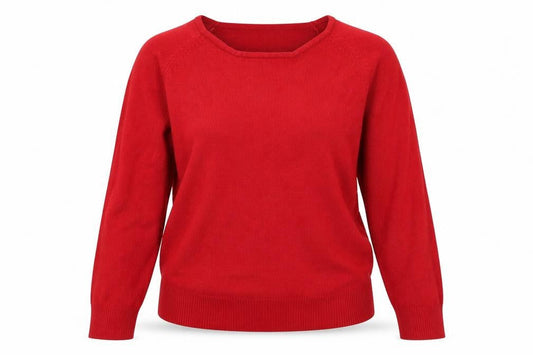 TEXT Womens Red   Pullover Jumper Size M