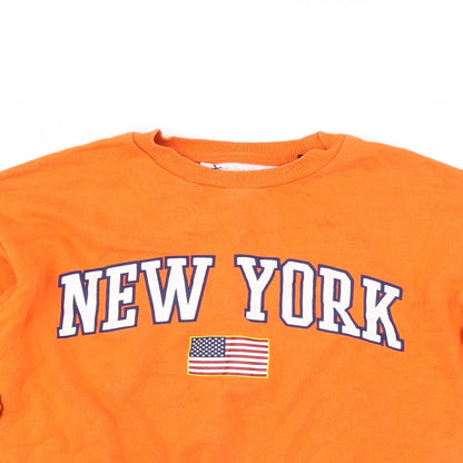 Topshop Womens Orange   Pullover Sweatshirt Size 6