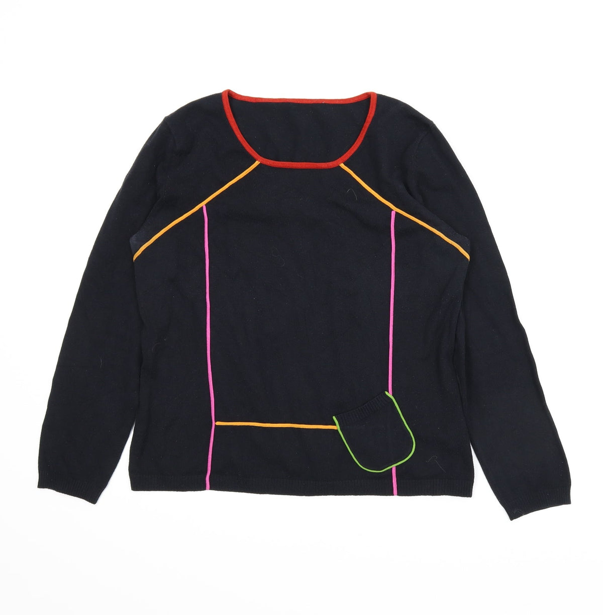 Preworn Womens Black   Pullover Jumper Size 10