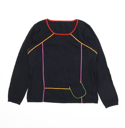 Preworn Womens Black   Pullover Jumper Size 10