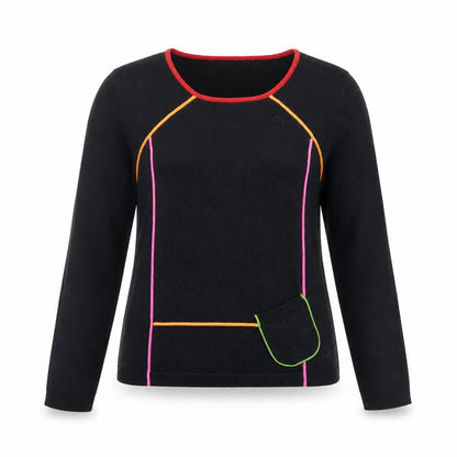 Preworn Womens Black   Pullover Jumper Size 10