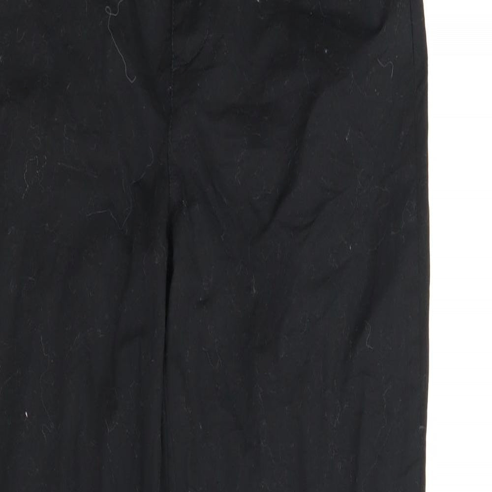 Womens UK Size 8 ASOS Regular Fit Carrot Black Trousers
