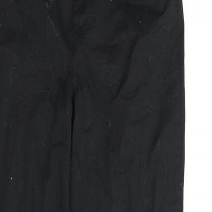 Womens UK Size 8 ASOS Regular Fit Carrot Black Trousers