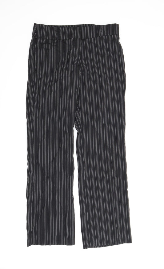 La Redoute Womens Black Striped  Trousers  Size 14 L32 in