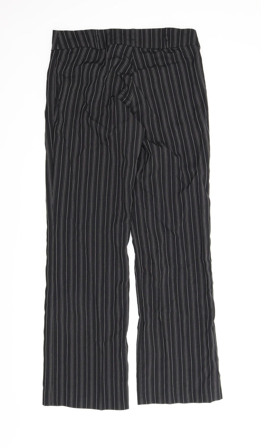La Redoute Womens Black Striped  Trousers  Size 14 L32 in