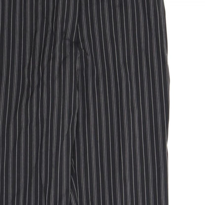 La Redoute Womens Black Striped  Trousers  Size 14 L32 in