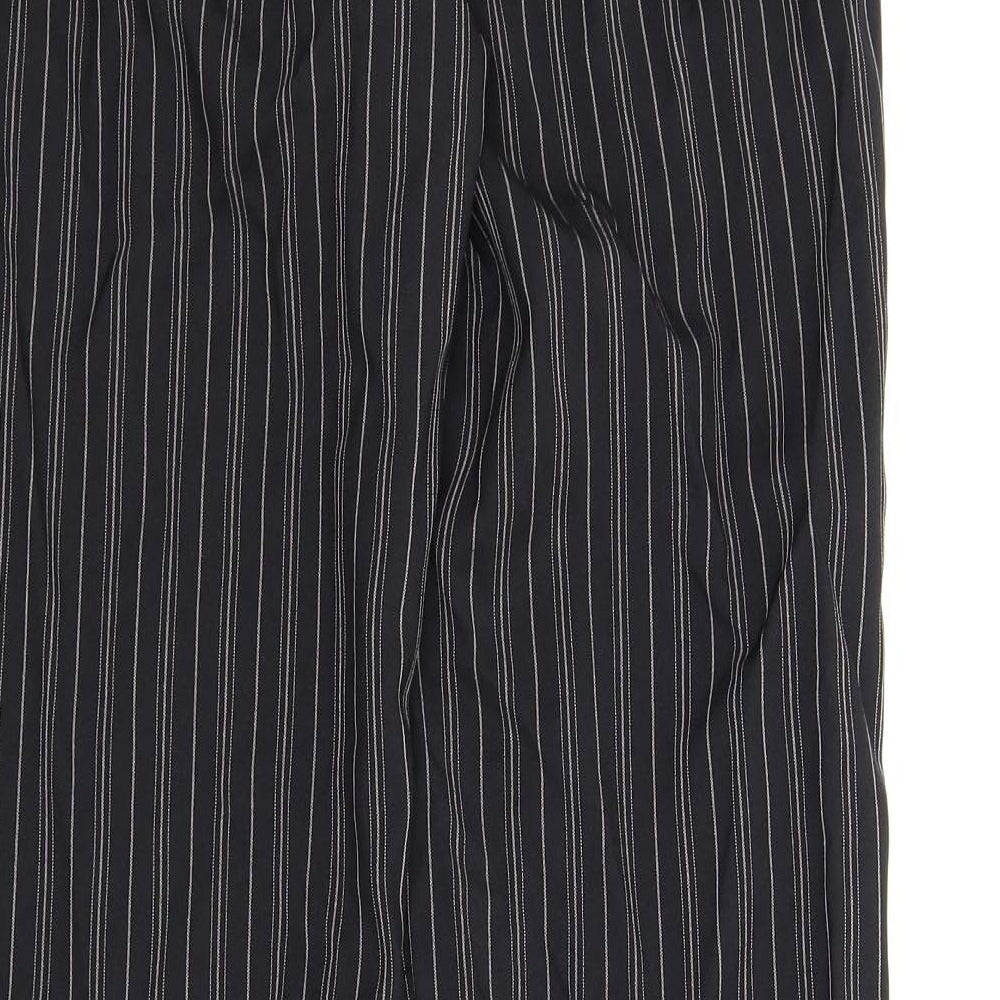 La Redoute Womens Black Striped  Trousers  Size 14 L32 in