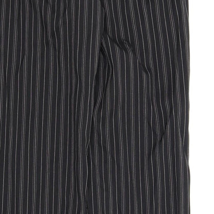 La Redoute Womens Black Striped  Trousers  Size 14 L32 in
