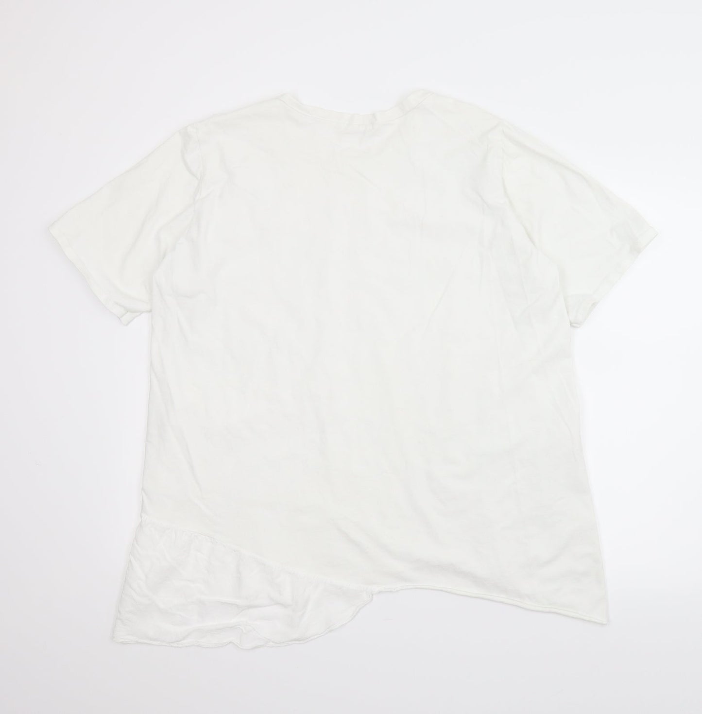 Womens UK Size L New Collection White Basic Blouse