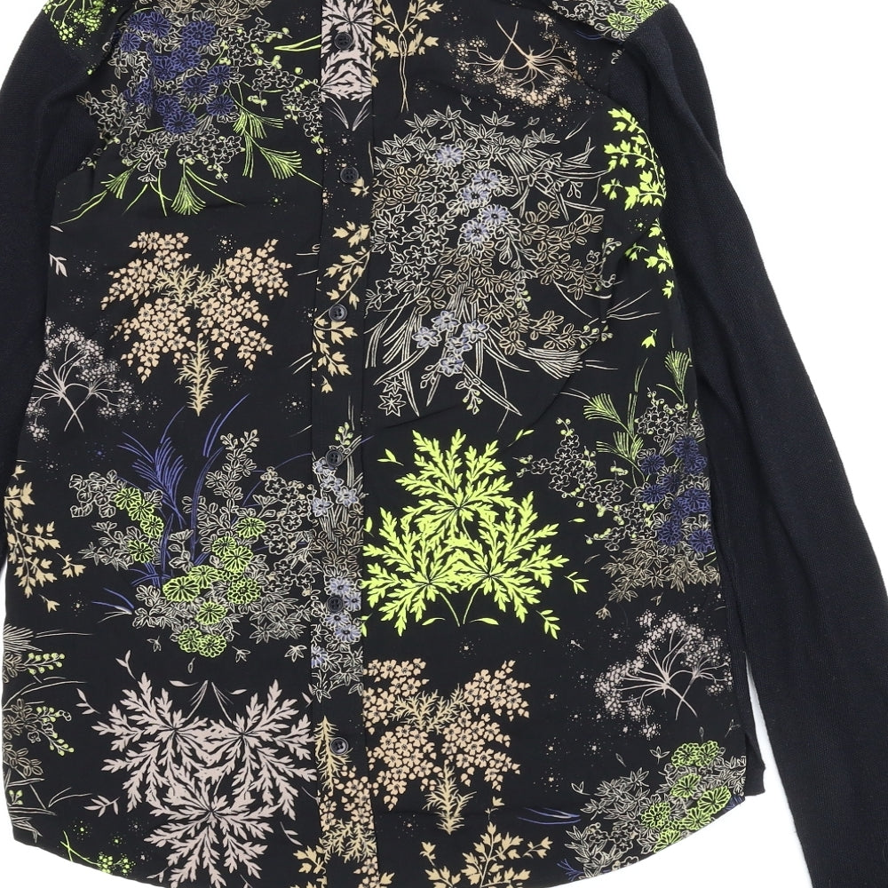 Womens UK Size 8 NEXT Black Basic Blouse
