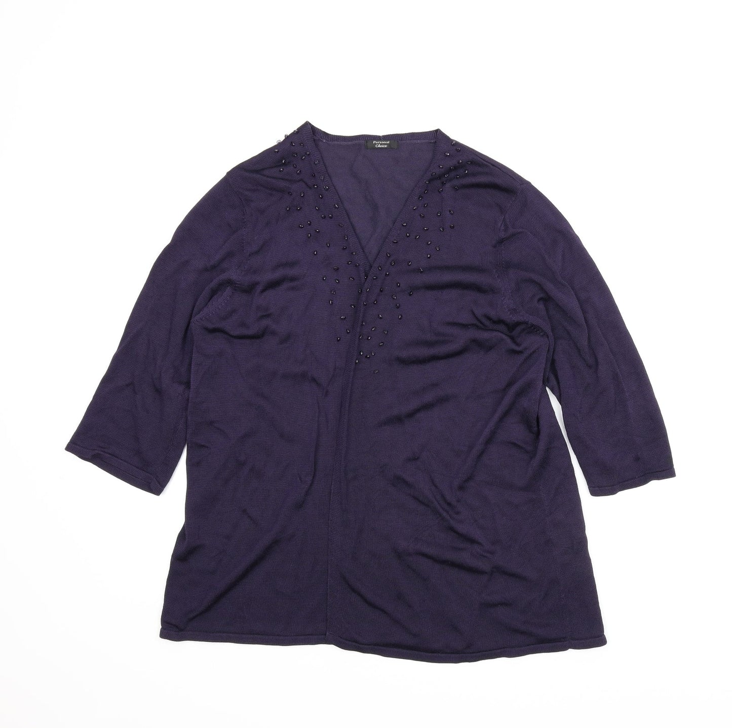 Personal Choice Womens Blue   Cardigan Jumper Size L