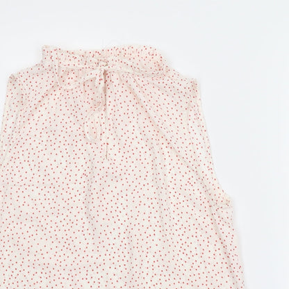 Womens UK Size 10 New Look White Basic Blouse