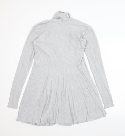 Miracle Womens Grey   Cardigan Jumper Size S