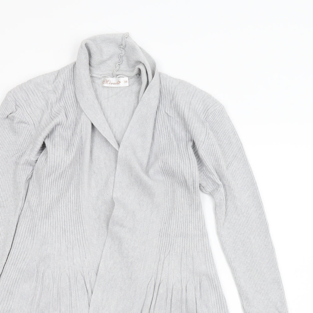 Miracle Womens Grey   Cardigan Jumper Size S