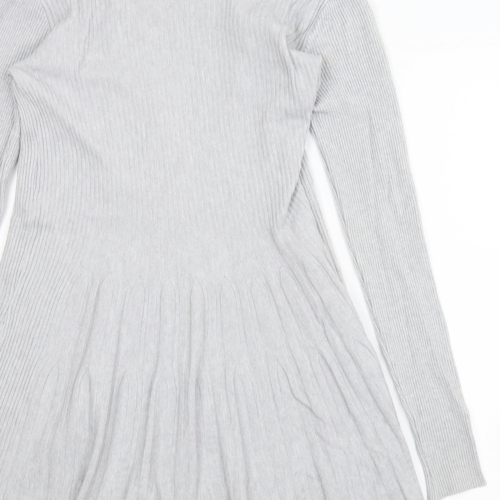 Miracle Womens Grey   Cardigan Jumper Size S