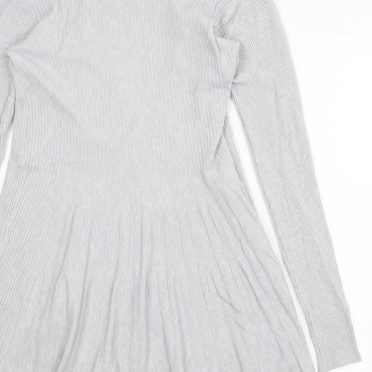 Miracle Womens Grey   Cardigan Jumper Size S