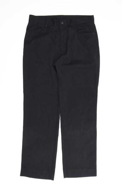 F&F Mens Black   Trousers  Size 34 in L31 in