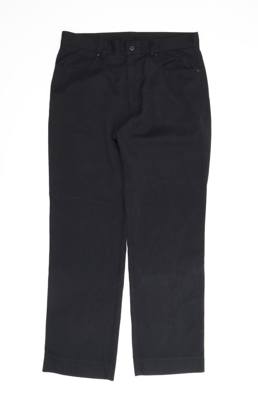 F&F Mens Black   Trousers  Size 34 in L31 in