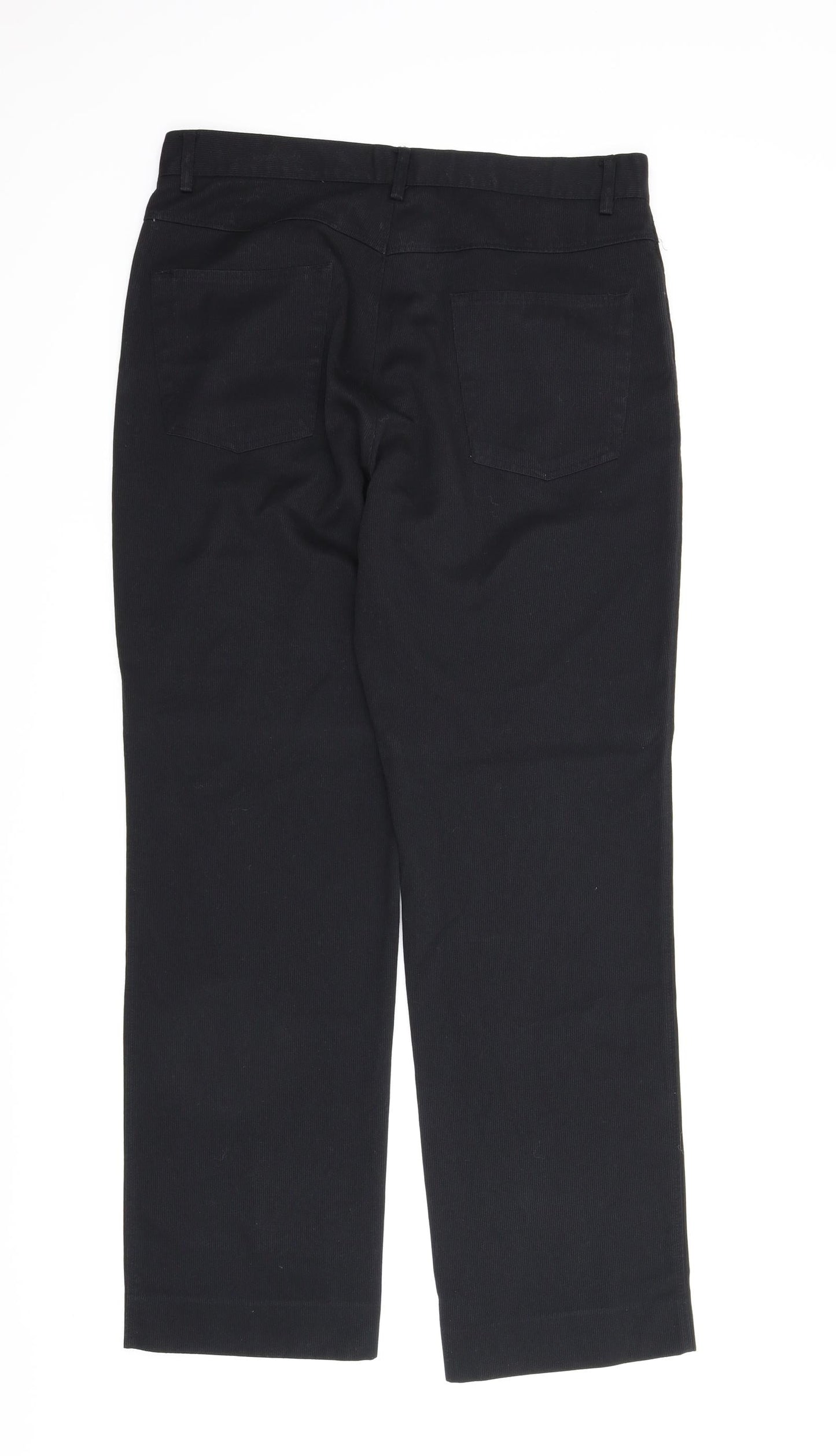 F&F Mens Black   Trousers  Size 34 in L31 in