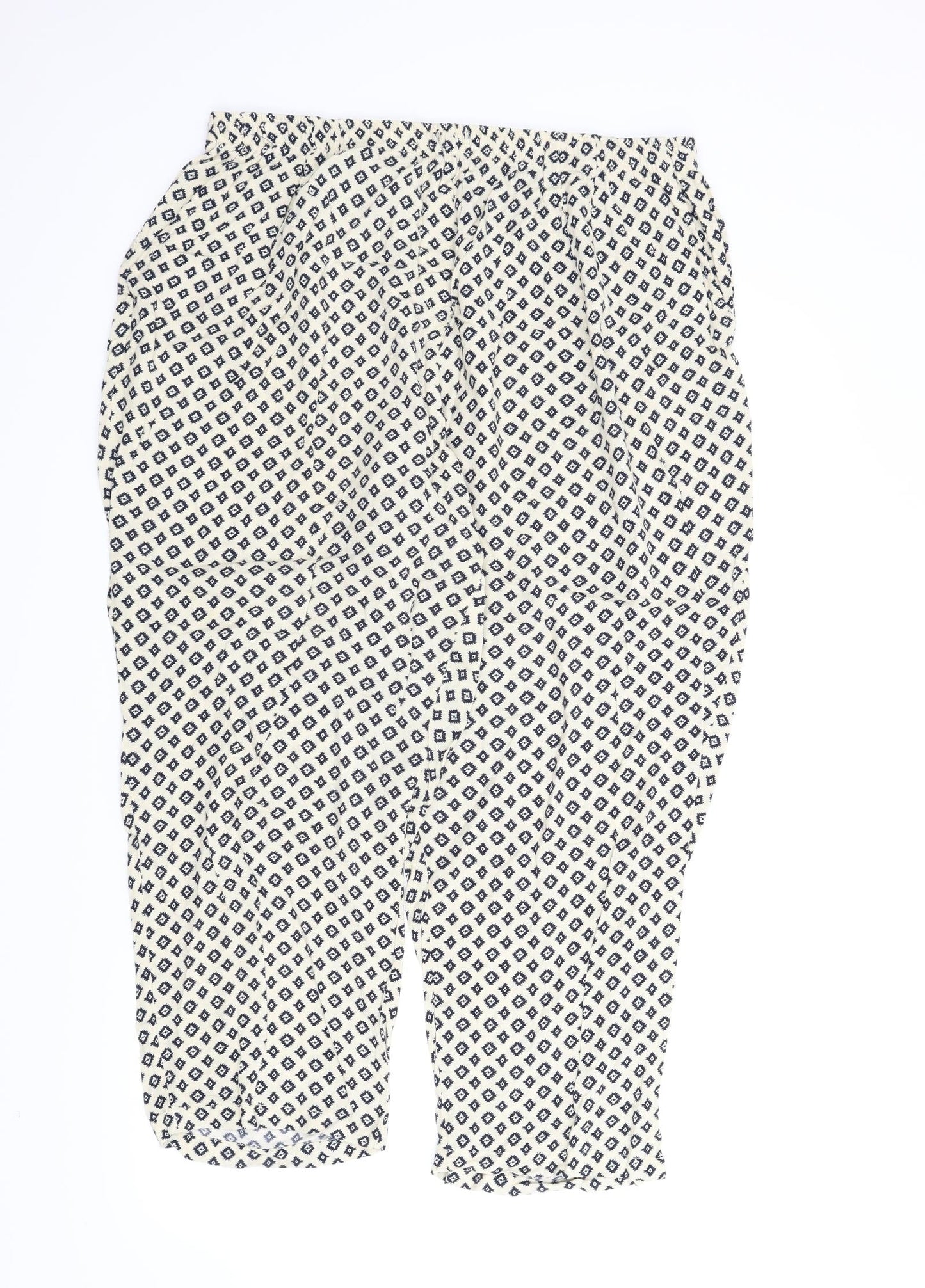 Amber Womens Beige   Capri Trousers Size XL L24 in