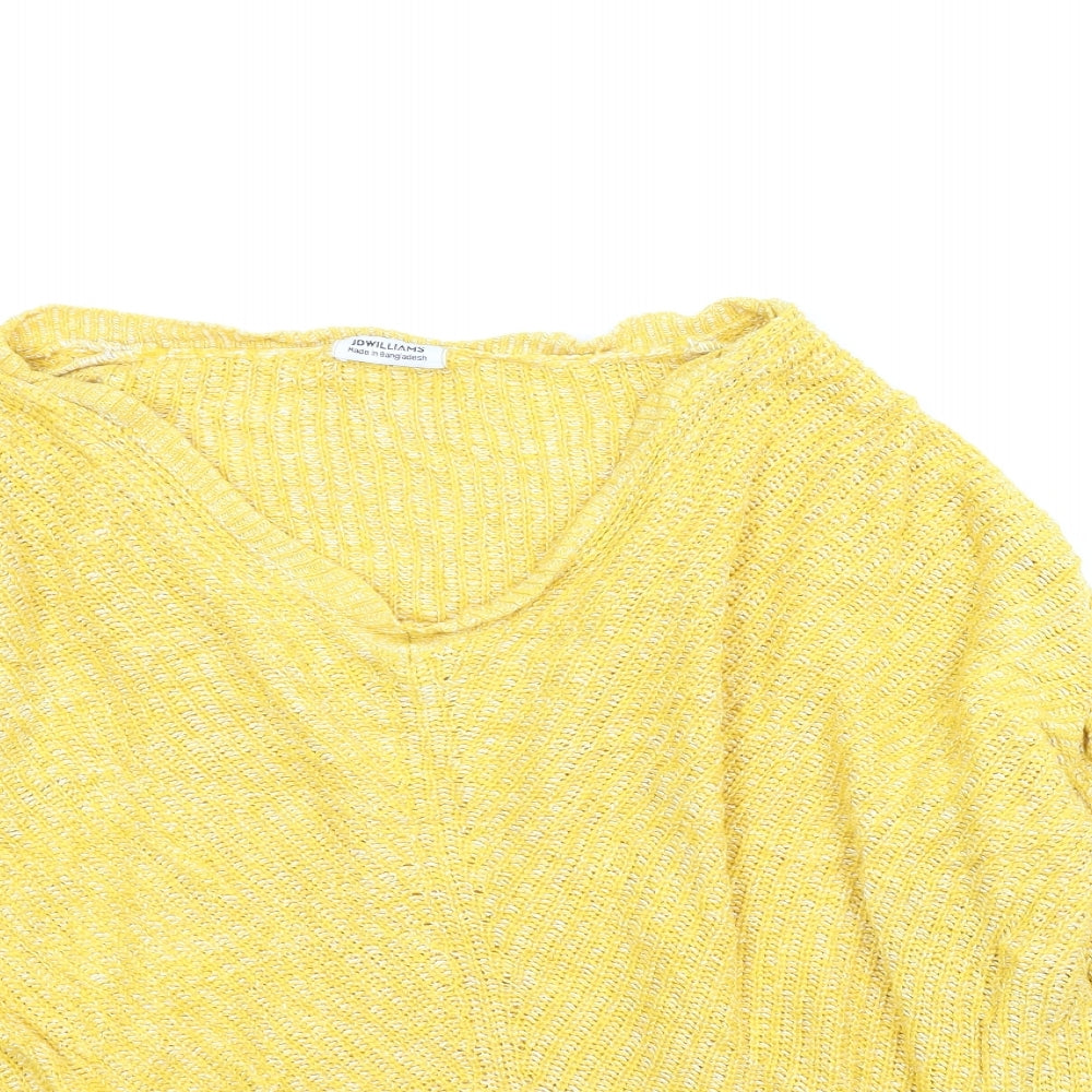 JD Williams Womens Yellow   Pullover Jumper Size M