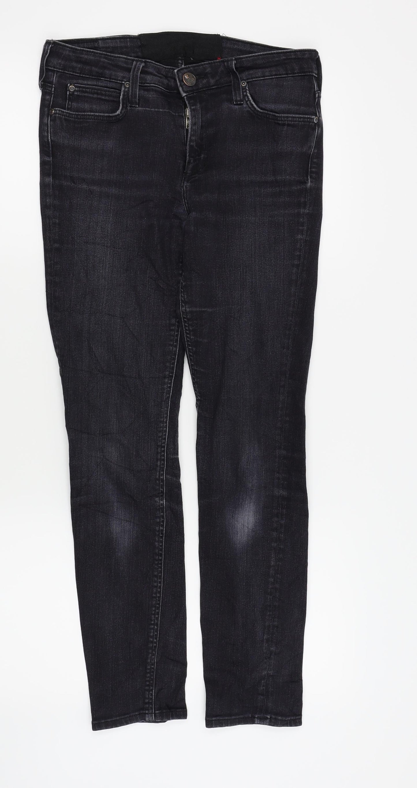 Womens UK Size 28 in Preworn Regular Fit Skinny Black Jeans