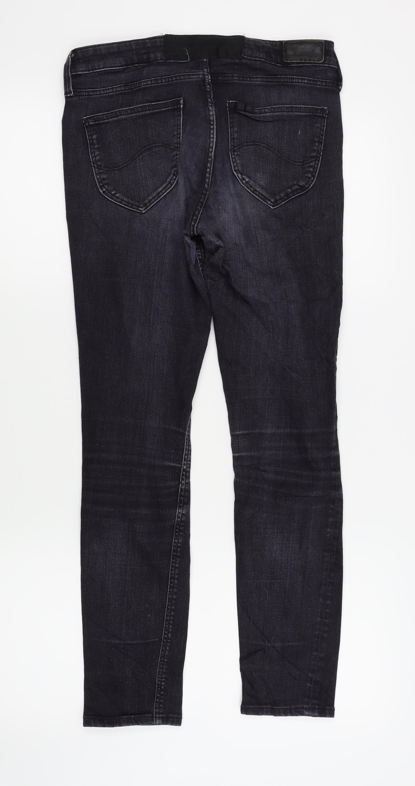 Womens UK Size 28 in Preworn Regular Fit Skinny Black Jeans