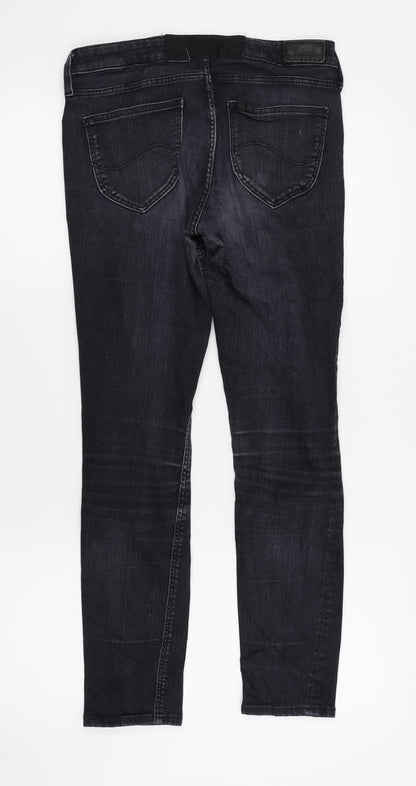 Womens UK Size 28 in Preworn Regular Fit Skinny Black Jeans