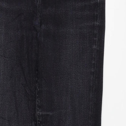 Womens UK Size 28 in Preworn Regular Fit Skinny Black Jeans