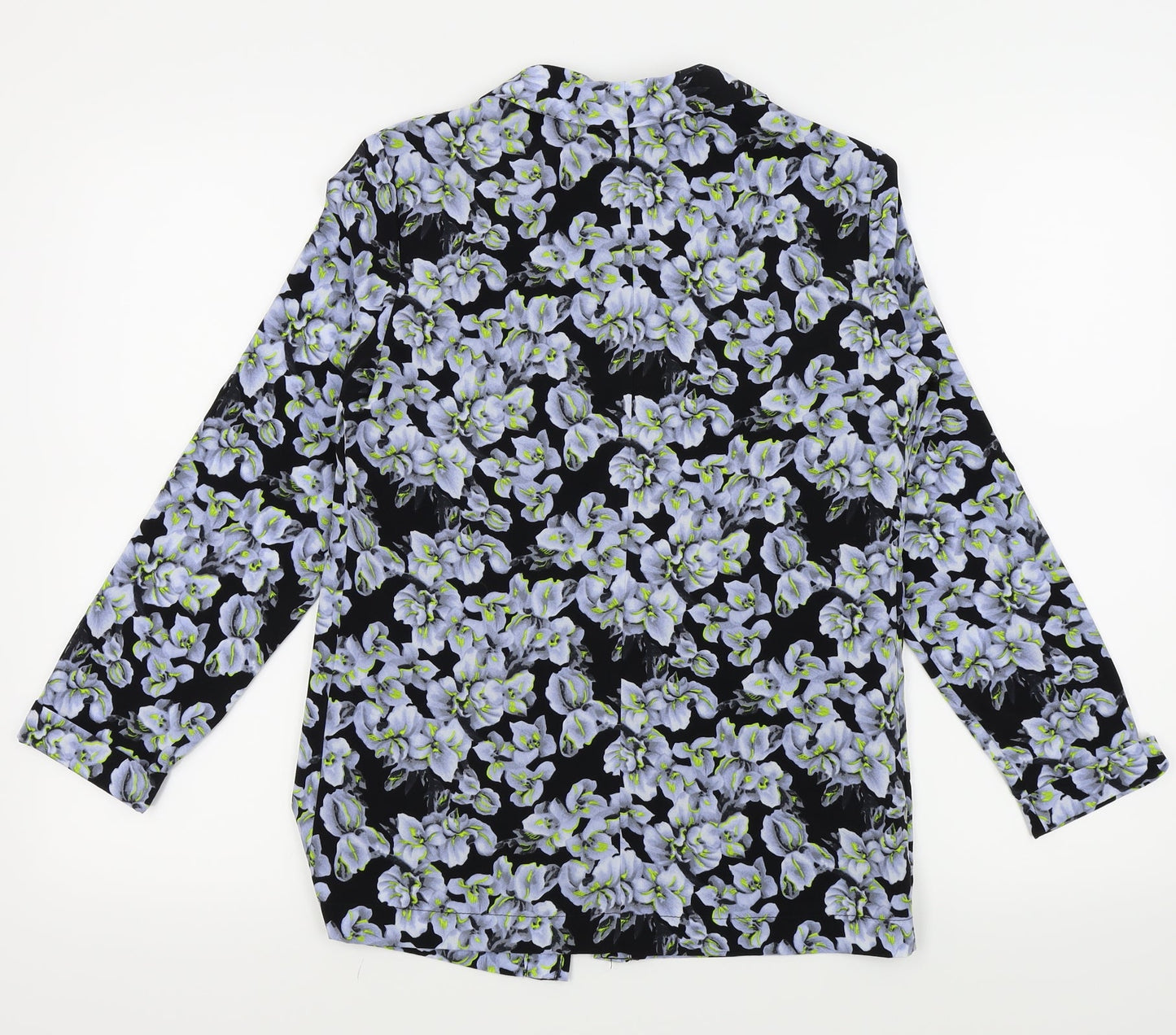 Miss Selfridge Womens Black Floral  Jacket Blazer Size 8