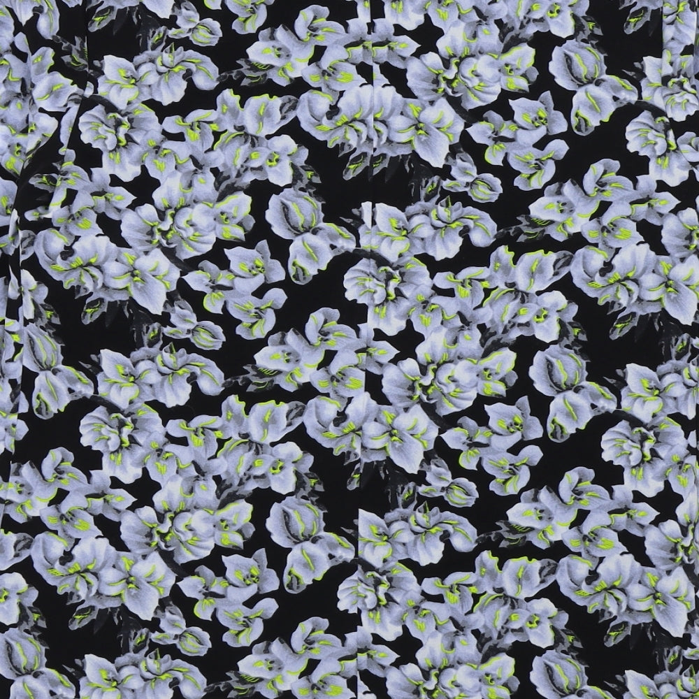 Miss Selfridge Womens Black Floral  Jacket Blazer Size 8