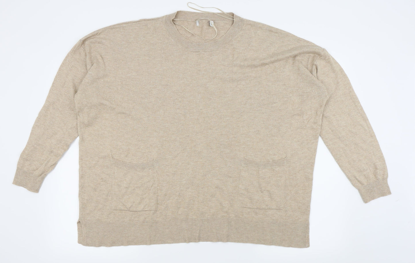 Gallery Womens Beige   Pullover Jumper Size XL