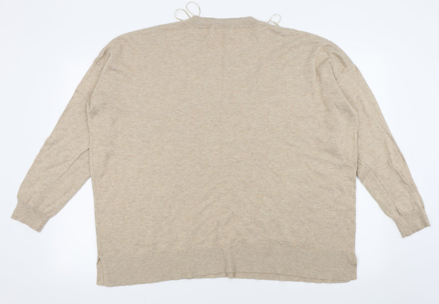 Gallery Womens Beige   Pullover Jumper Size XL
