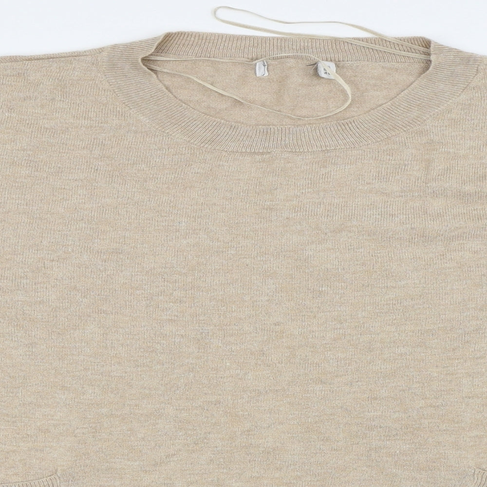 Gallery Womens Beige   Pullover Jumper Size XL