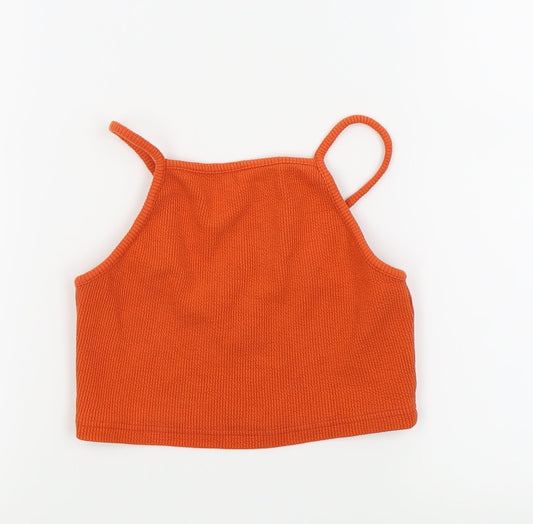 Womens UK Size 10 New Look Orange Camisole Tank