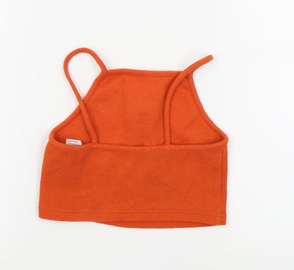 Womens UK Size 10 New Look Orange Camisole Tank