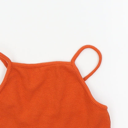 Womens UK Size 10 New Look Orange Camisole Tank