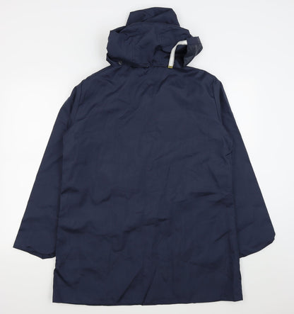 anne de lanca Womens Blue   Rain Coat Coat Size 14