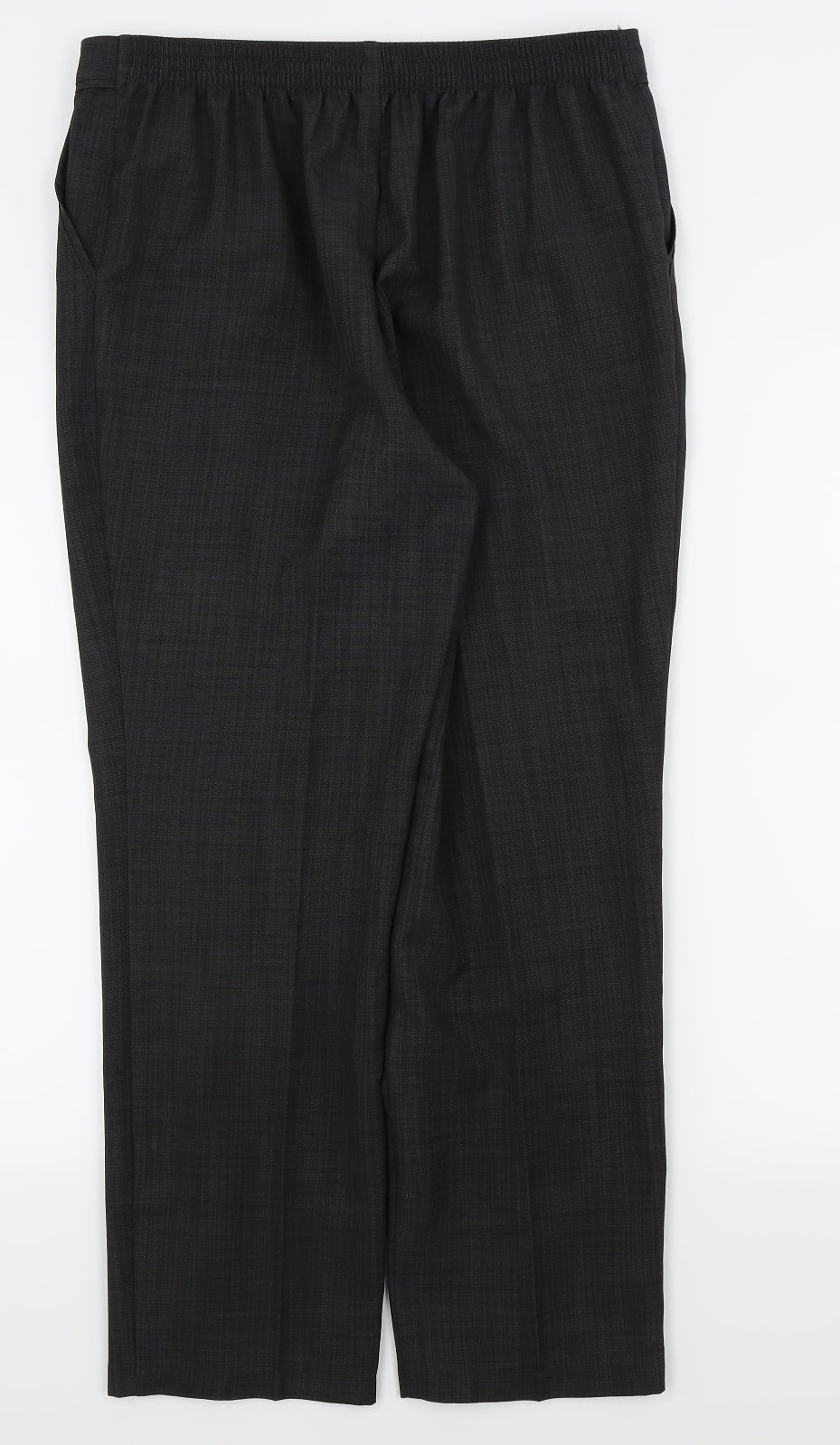 M&s Womens Black   Trousers  Size 12 L26 in