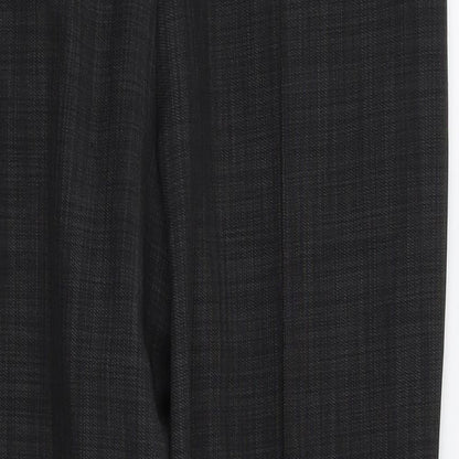 M&s Womens Black   Trousers  Size 12 L26 in