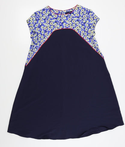 NEXT Womens Blue Floral  Fit & Flare  Size 8
