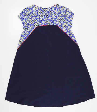 NEXT Womens Blue Floral  Fit & Flare  Size 8