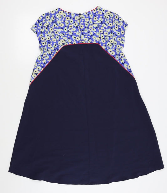 NEXT Womens Blue Floral  Fit & Flare  Size 8
