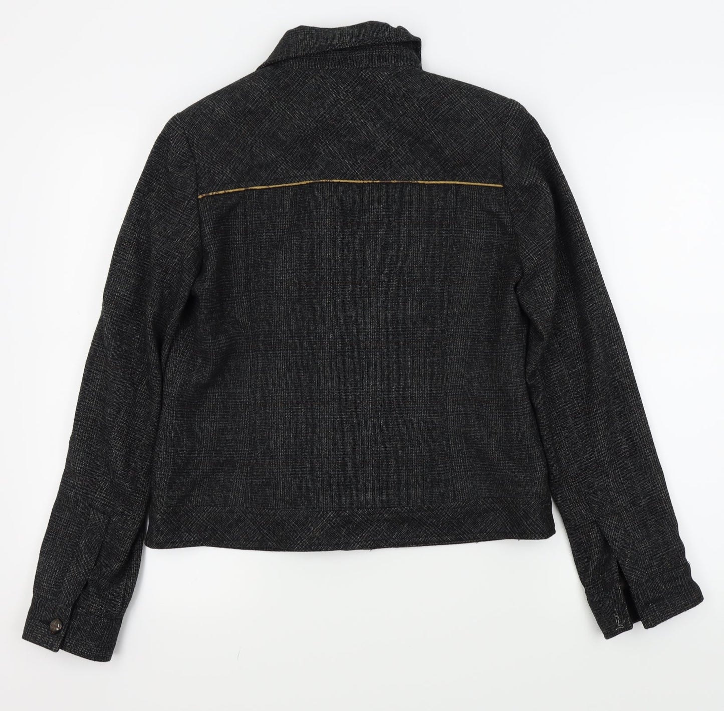 Punt Roma Womens Black   Full Zip Jumper Size 10  - denim jacket, button up