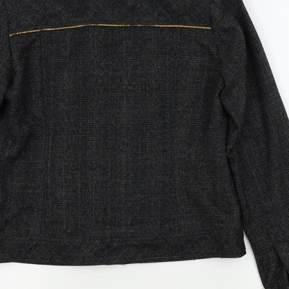 Punt Roma Womens Black   Full Zip Jumper Size 10  - denim jacket, button up