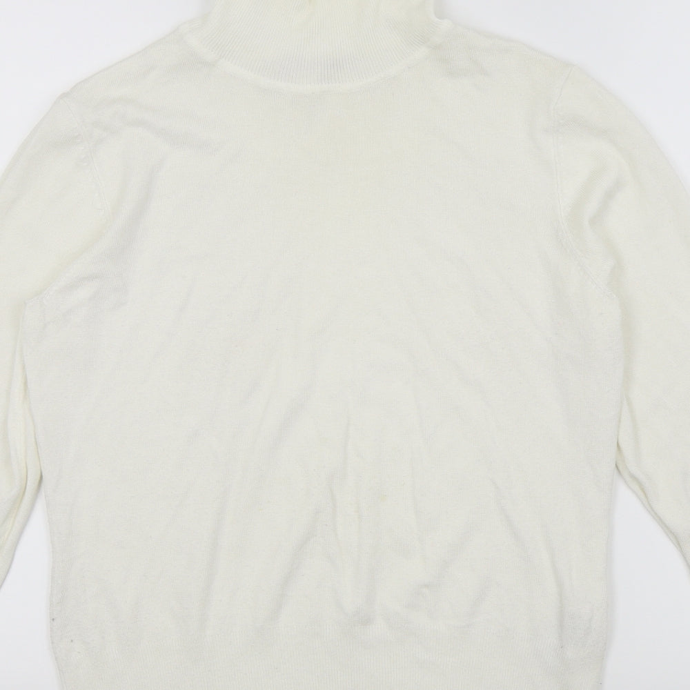Womens UK Size 14 Betty Barclay White Basic T-Shirt