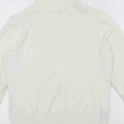 Womens UK Size 14 Betty Barclay White Basic T-Shirt