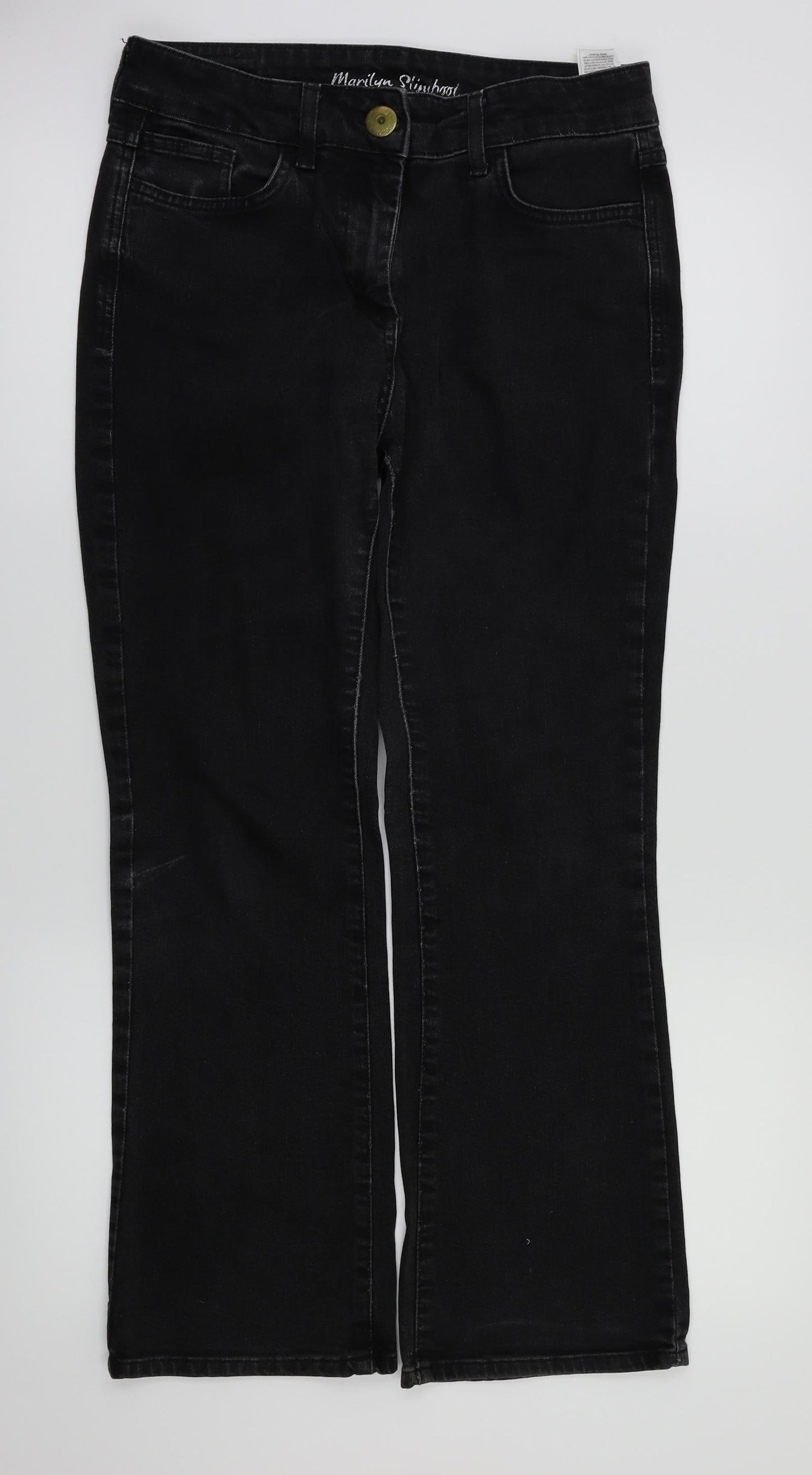 M&S Womens Blue   Straight Jeans Size 10 L27 in